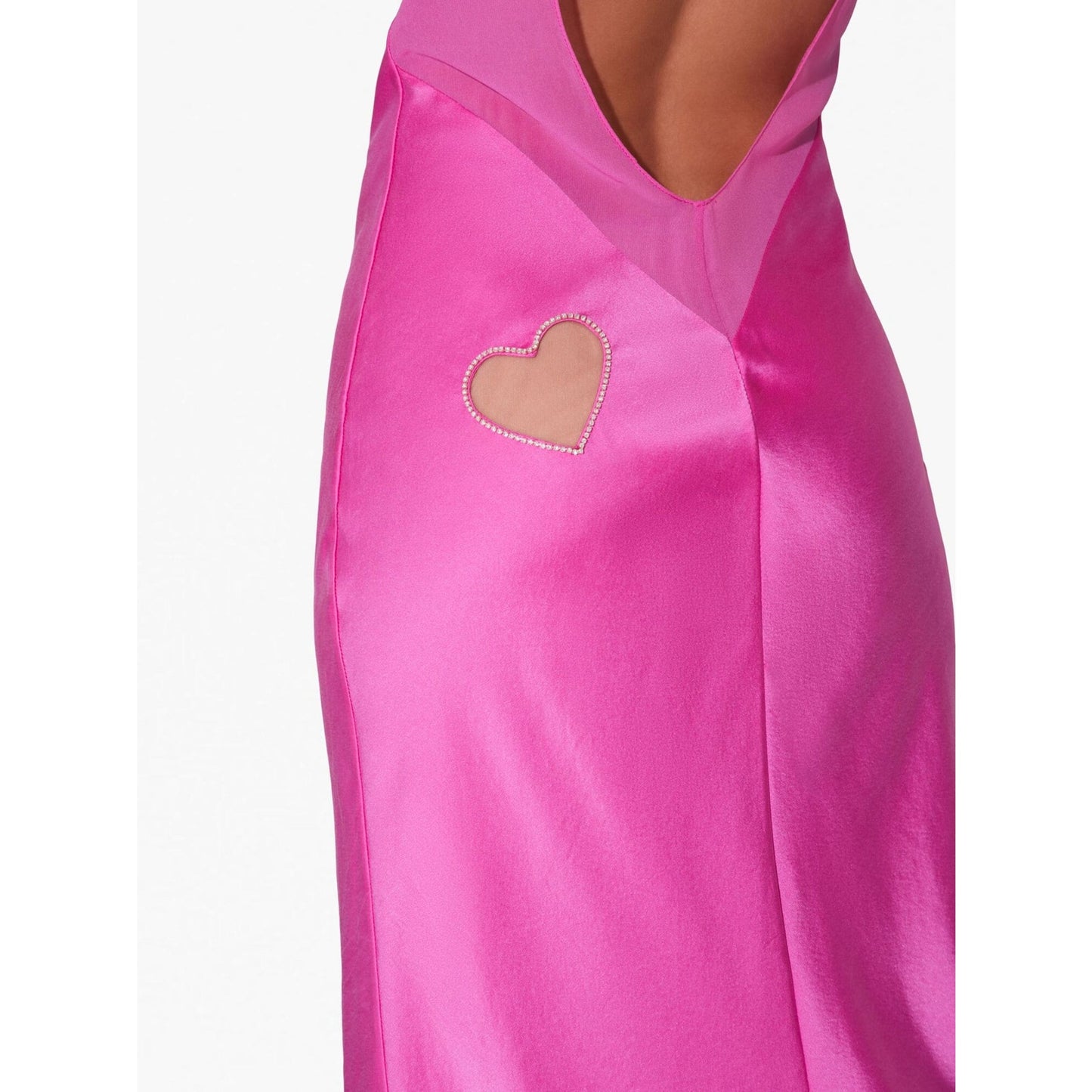 fleur du mal Embellished Dress W/ Cutout in Hot Pink NWT Size Small