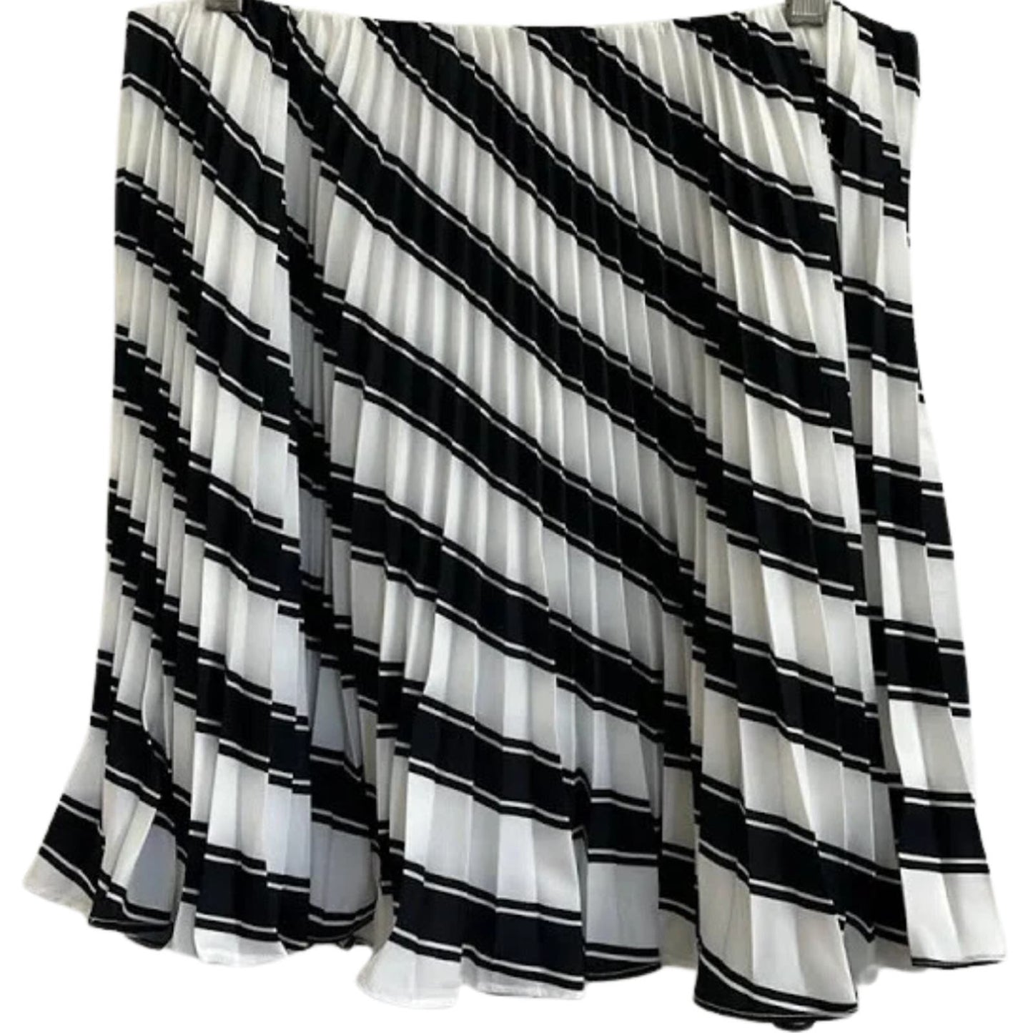 Anthropologie x Maeve Pleated Skirt in Black and White NWT Size 14