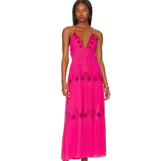 Free People Real Love Maxi Dress in Moxie Combo