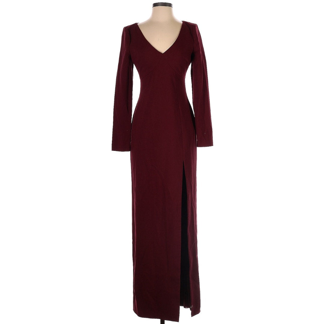 LIKELY Rhubarb Leandra Gown in Maroon EUC Size 14