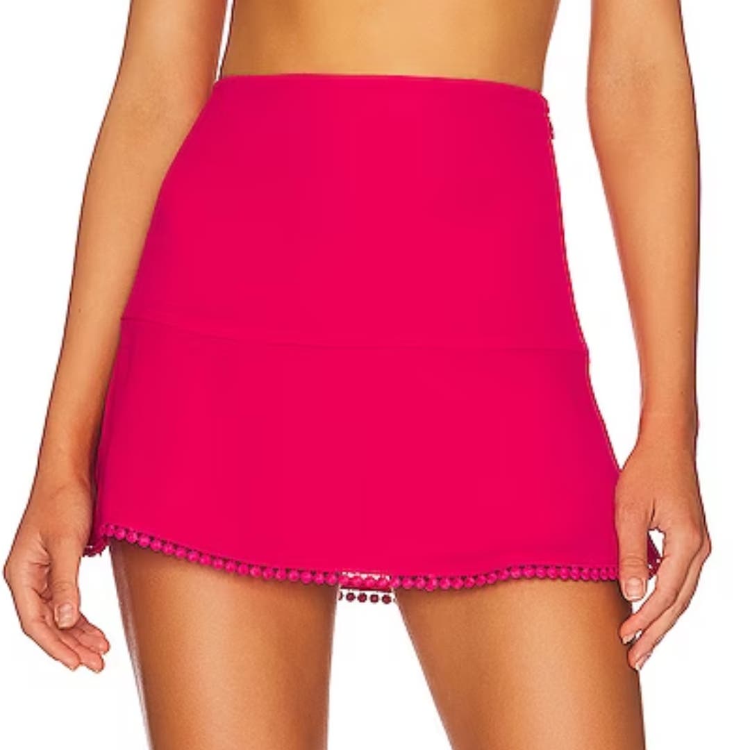 Revolve X More to Come Fiona Hot Pink Skirt Set 2 Piece NWOT Size Small