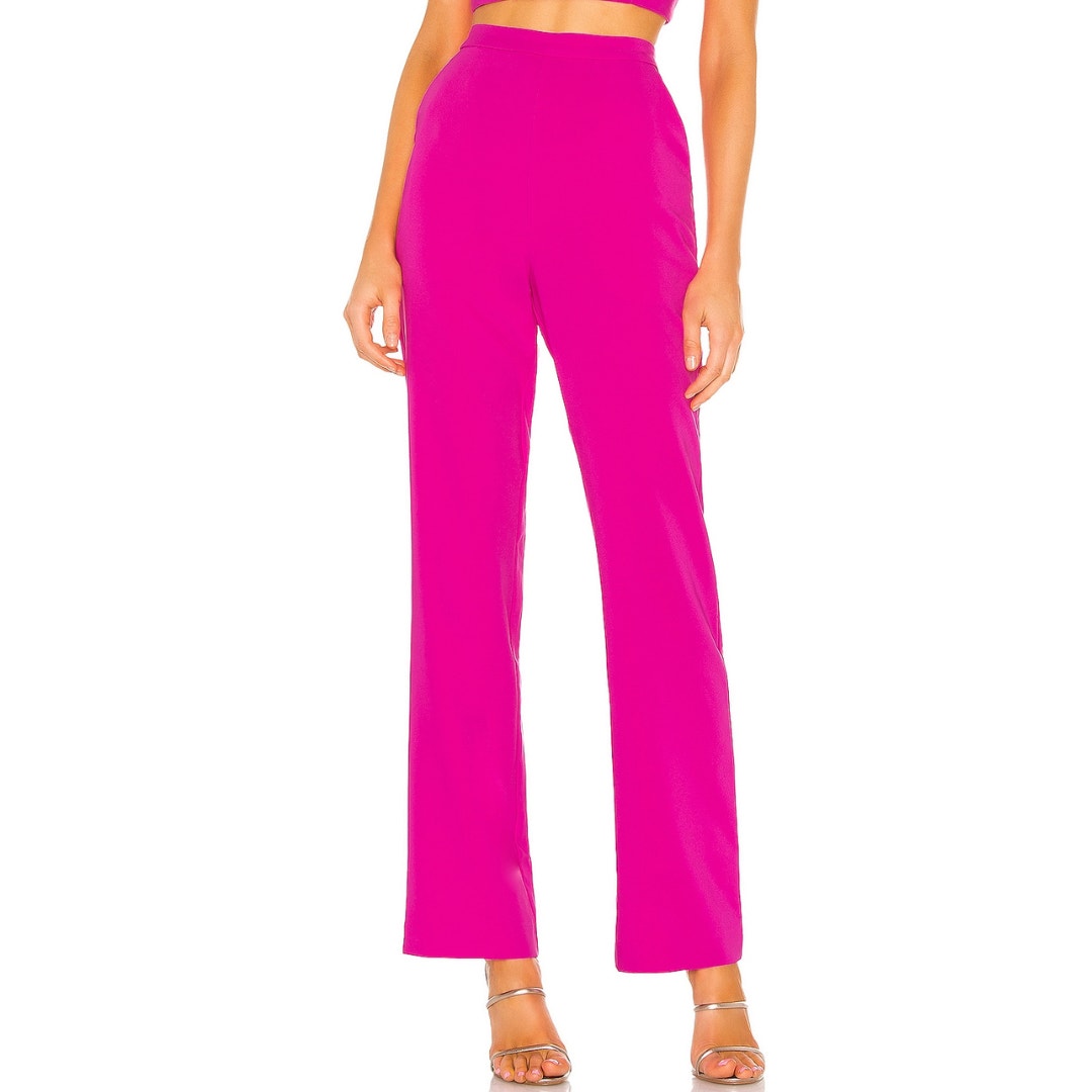 NBD Topaz Bandeau Top & Pants 2 piece Set in Magenta NWT Size Small