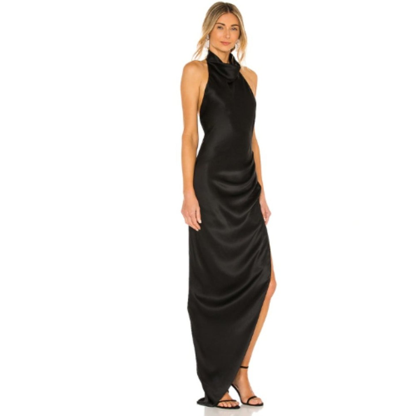 Amanda Uprichard X REVOLVE Samba Gown in Black NWOT Size XS