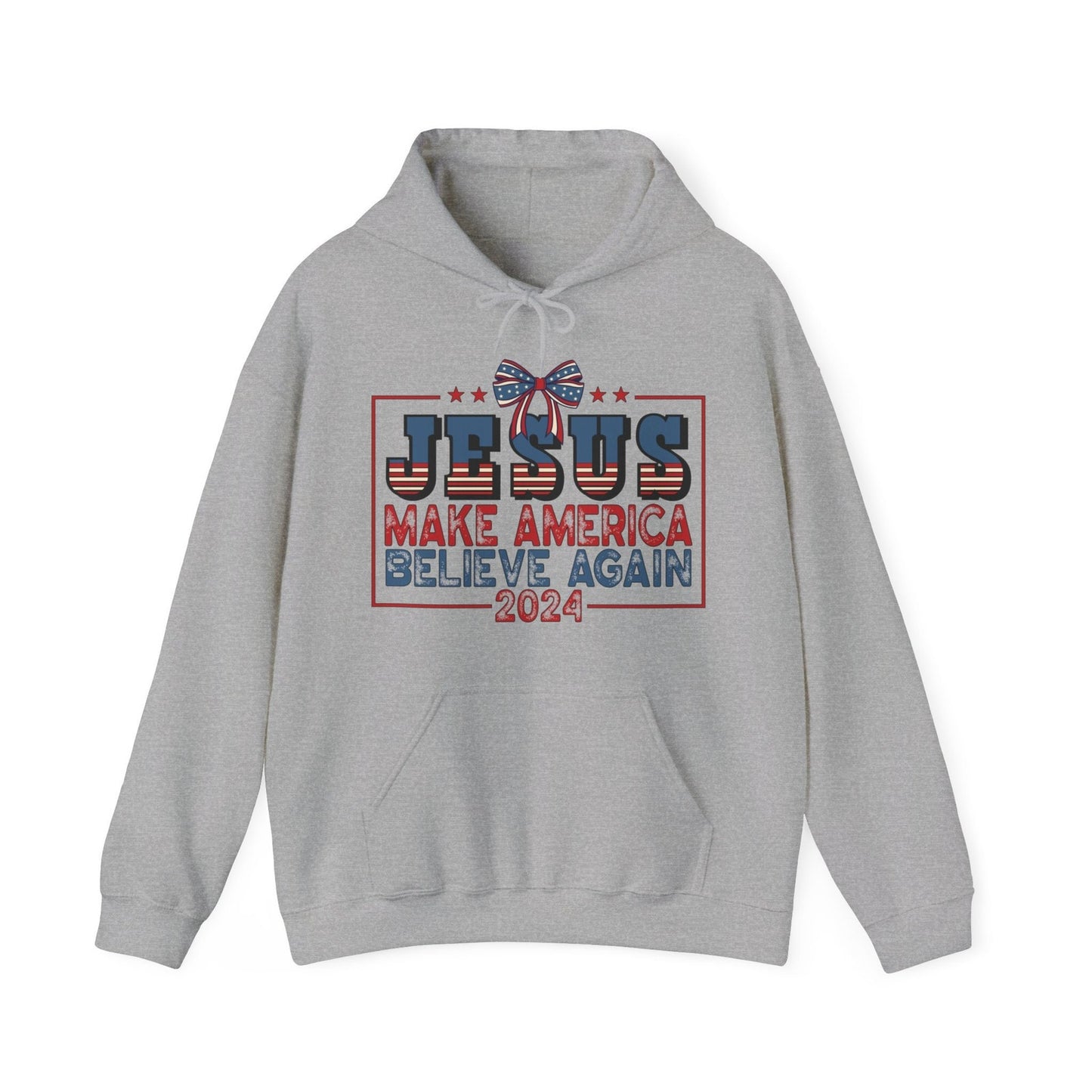 Jesus Make America Believe Again Comfy Hoodie Sizes Small to 5XL