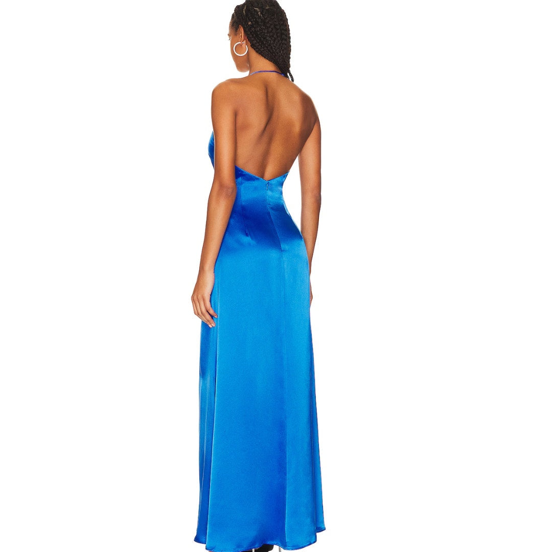 SAU LEE Cher Gown in Blue NWT Size 0