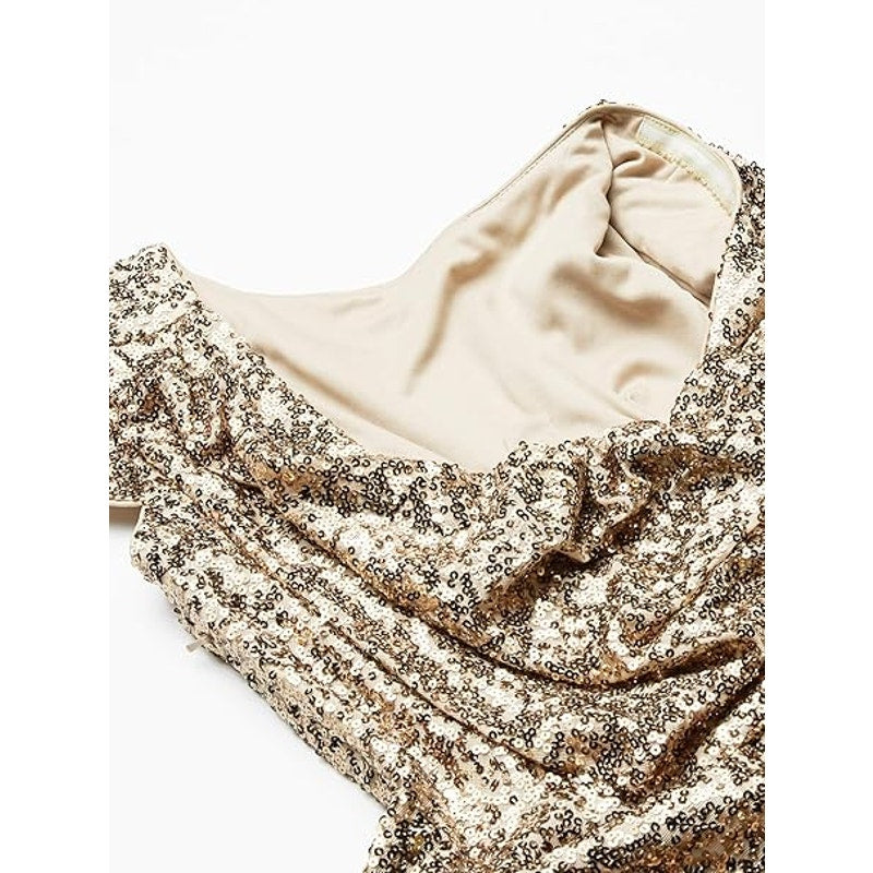 Badgley Mischka Night at the Oscars Gown in Gold Size 2