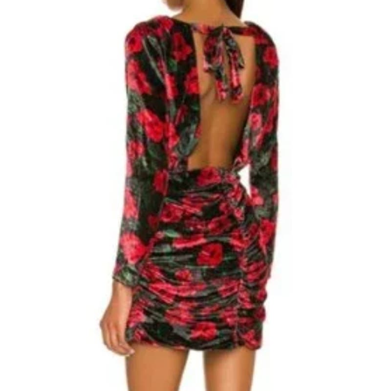 Lovers and Friends Jackie Mini Dress in French Rose Floral NWT Size Large