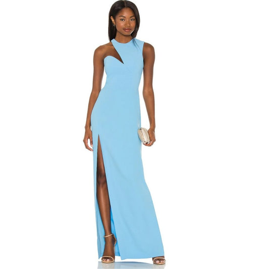 Amanda Uprichard X REVOLVE Gilda Gown in Pacific Blue Size XS