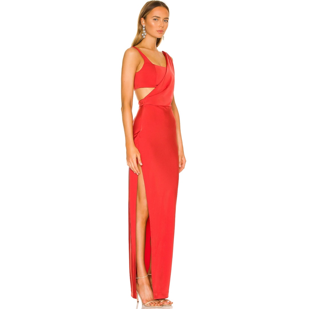 NBD Andrei Gown in Brick Red NWT Size Small