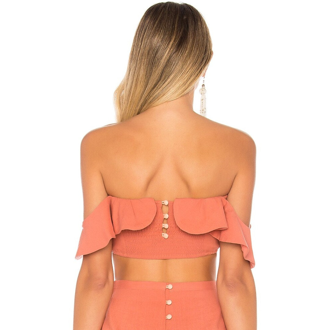 Privacy Please Odessa Top in Salmon NWT Size Small