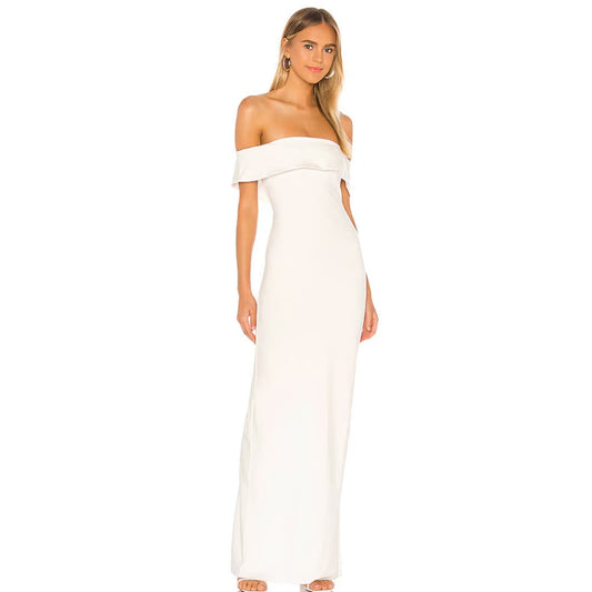 Lovers + Friends Galleria Gown in White NWT Size Small