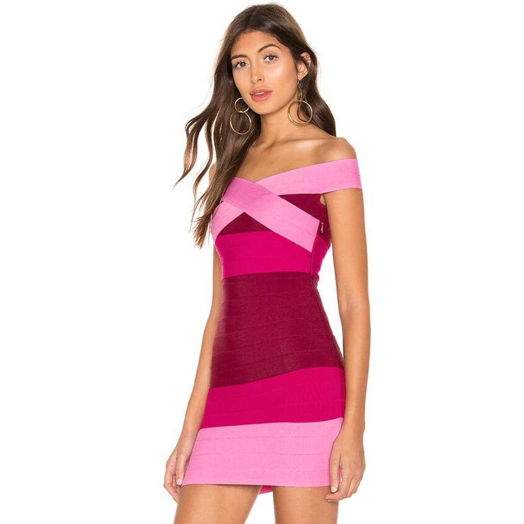 superdown Pinky Mini Dress in Pink Multi NWT Size XS