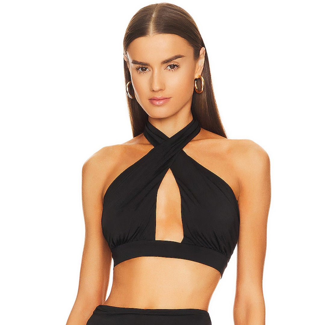 Michael Costello x REVOLVE Morgan Top in Black NWOT Size Small