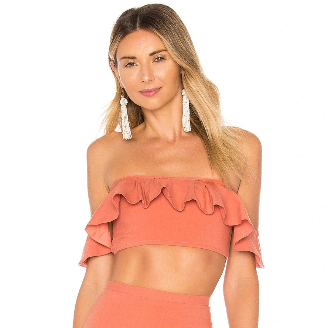 Privacy Please Odessa Top in Salmon NWT Size Small