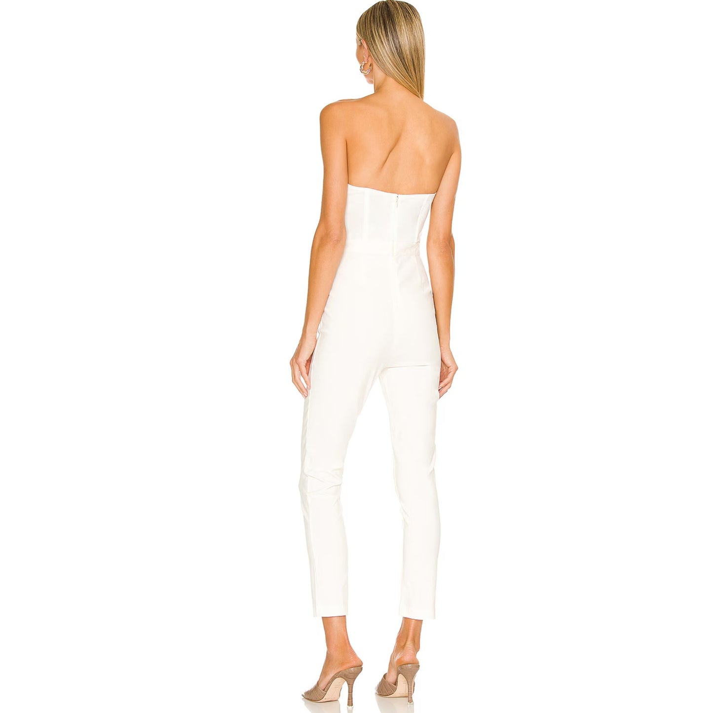 NBD Hastings Jumpsuit in Off White NWT Size Small