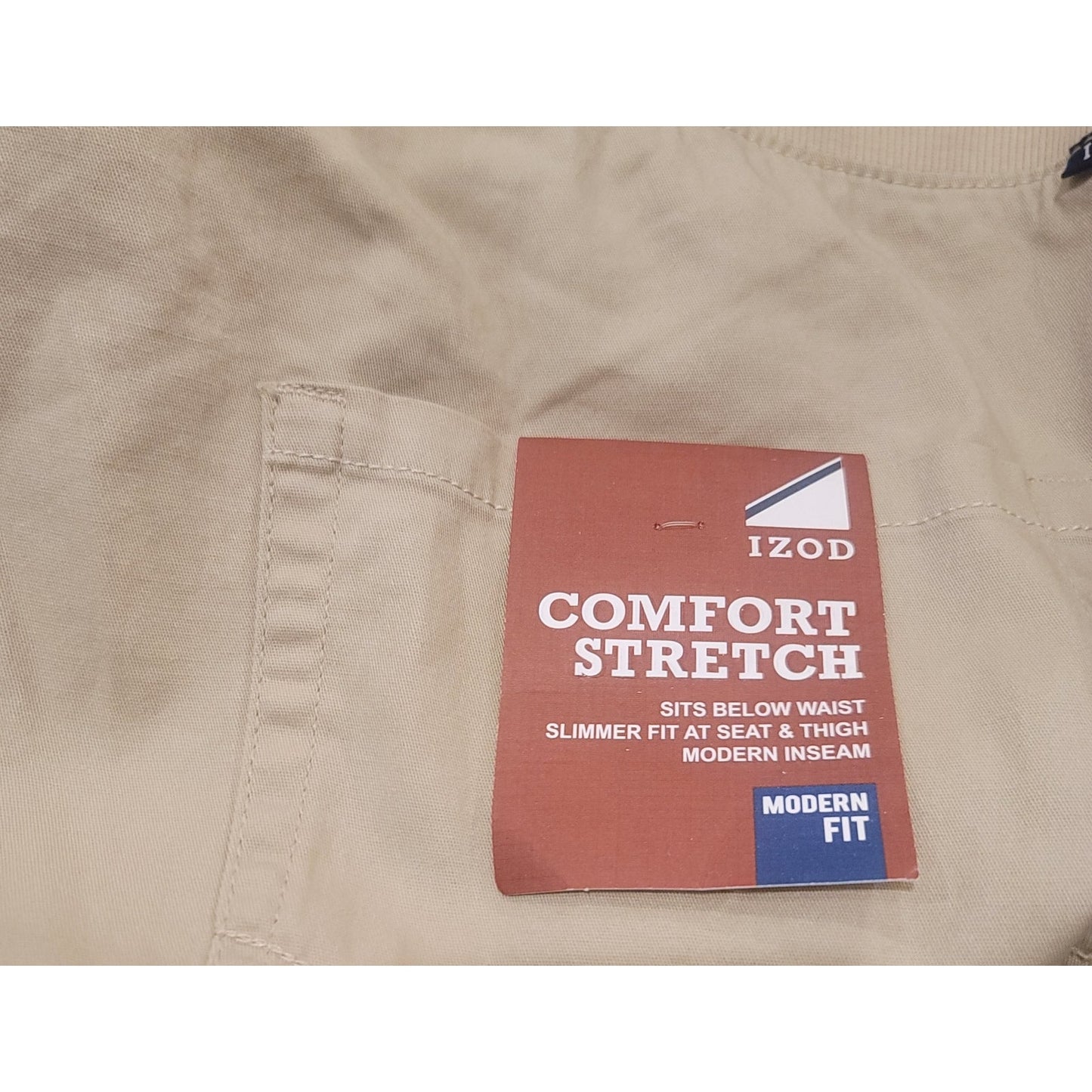 IZOD Comfort Stretch Big & Tall Modern Fit in Khaki NWT Size 48