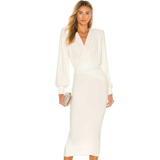 Zhivago Lover Man Midi Dress in White Size 2 U.S. / 6 U.K.