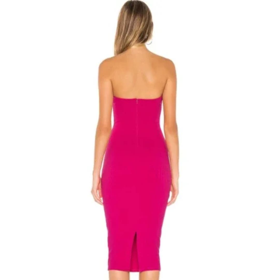 Superdown Lilian Strapless Dress in Pink NWT Size Small