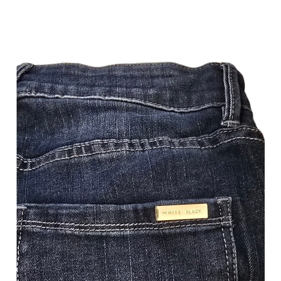 WHBM High-Rise Skinny Crop Jeans in Dark Blue NWT Size 0