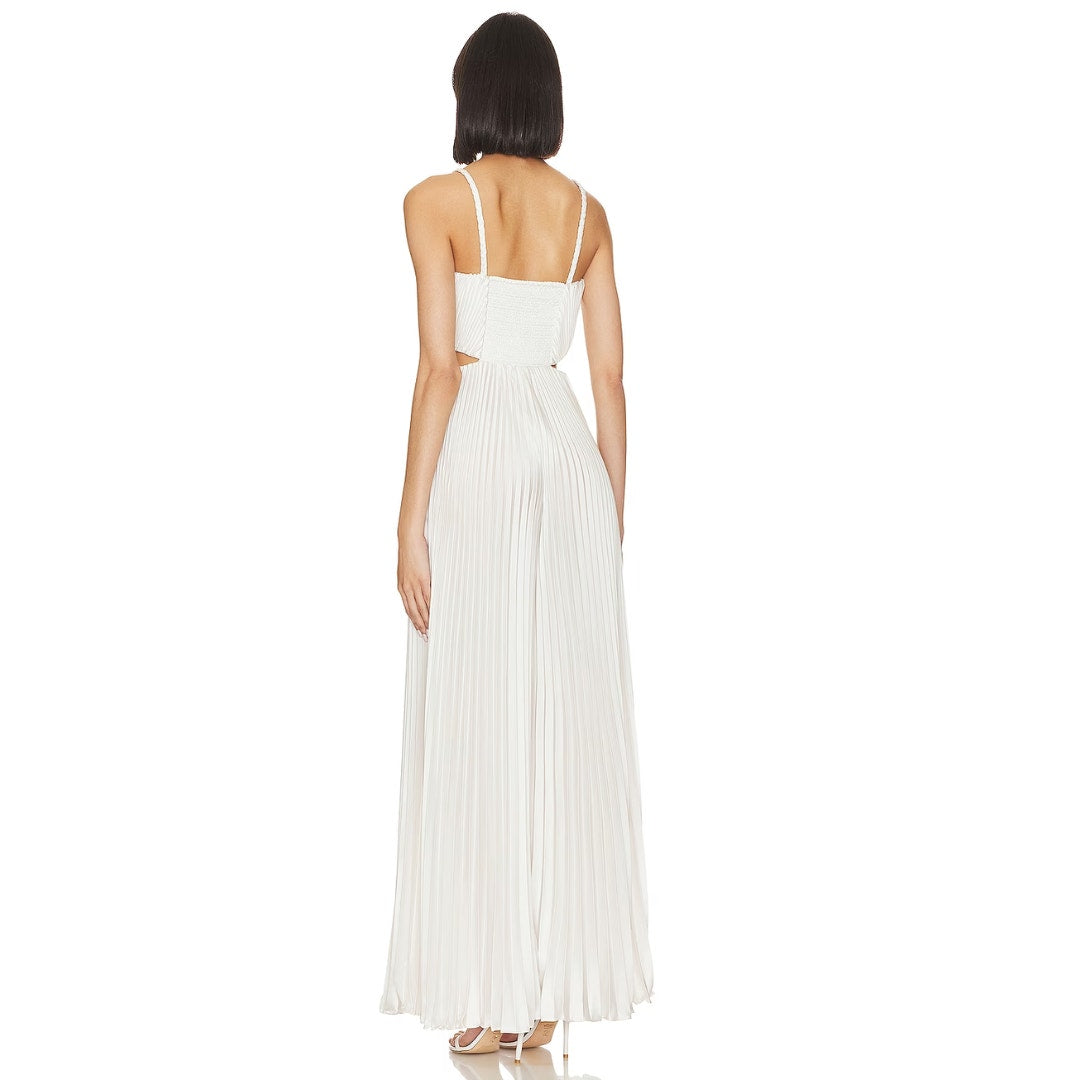 Alice + Olivia Powell Jumpsuit in White NWT Size 0