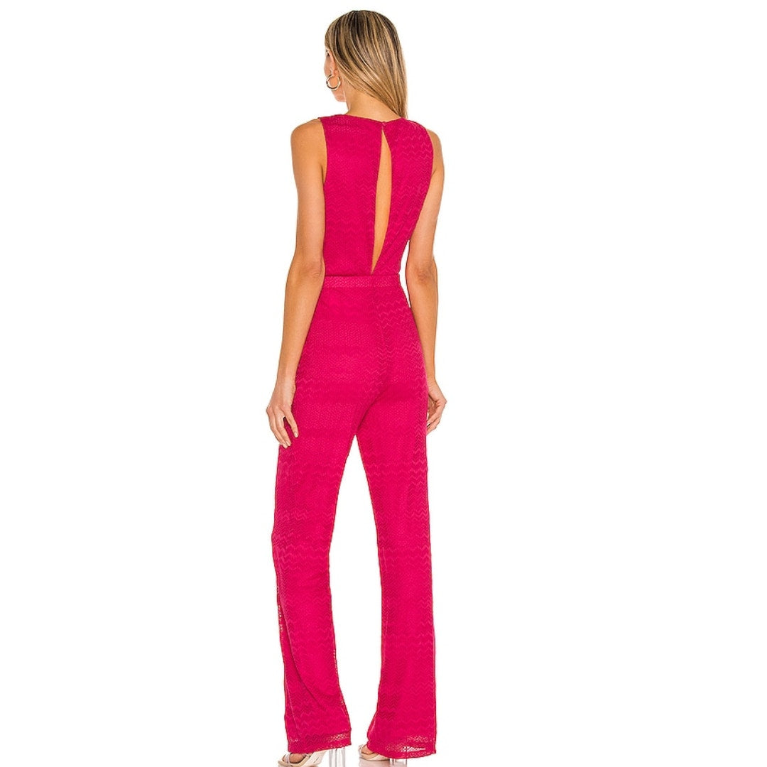 Lovers and Friends Sharon Jumpsuit in Passion Pink NWT Size Small