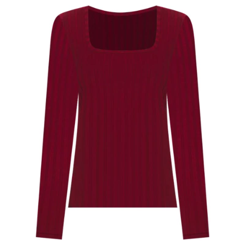 Bobi Long Sleeve Top in Pinot NWT Size Medium