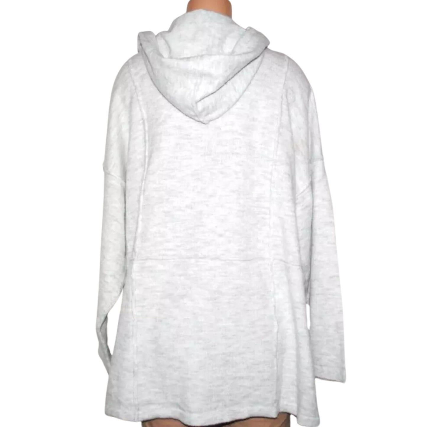 Studio Park x Amy Stran Hooded Cardigan in Gray NWT Size 2X Plus Size