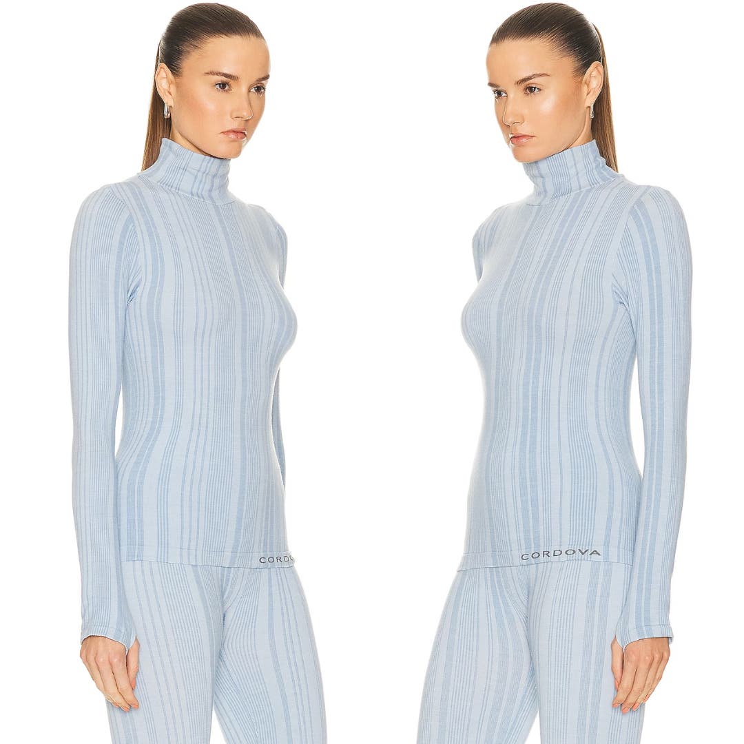 Cordova SOL Turtleneck in Baby Blue NWT Size XS / S