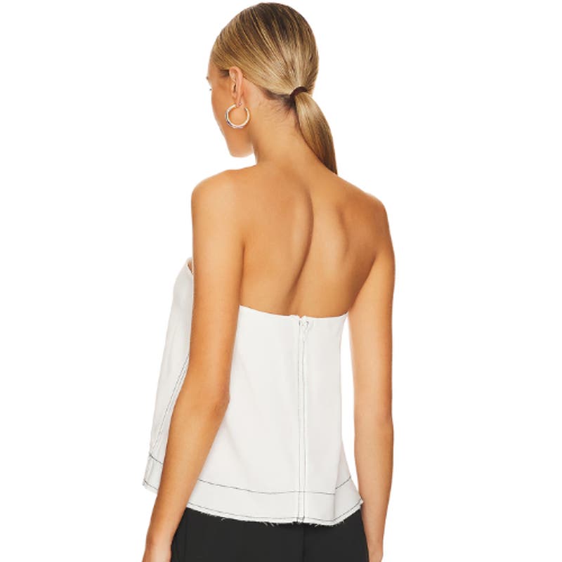 L'Academie Vera Top in White NWT Size XS