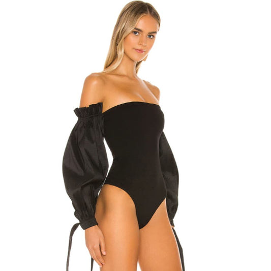 MAJORELLE Bliss Bodysuit in Black NWT Size XS