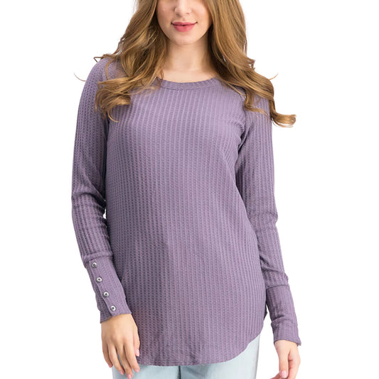 Chaser Lavender Waffle Knit Thermal Shirt Excellent Condition Size XS