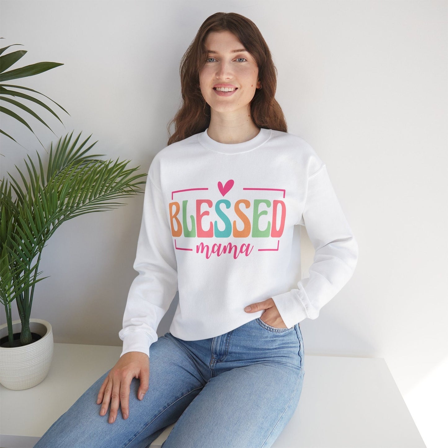 Blessed Mama Women's Heavy Blend™ Sweatshirt Small - 5 XL Plus