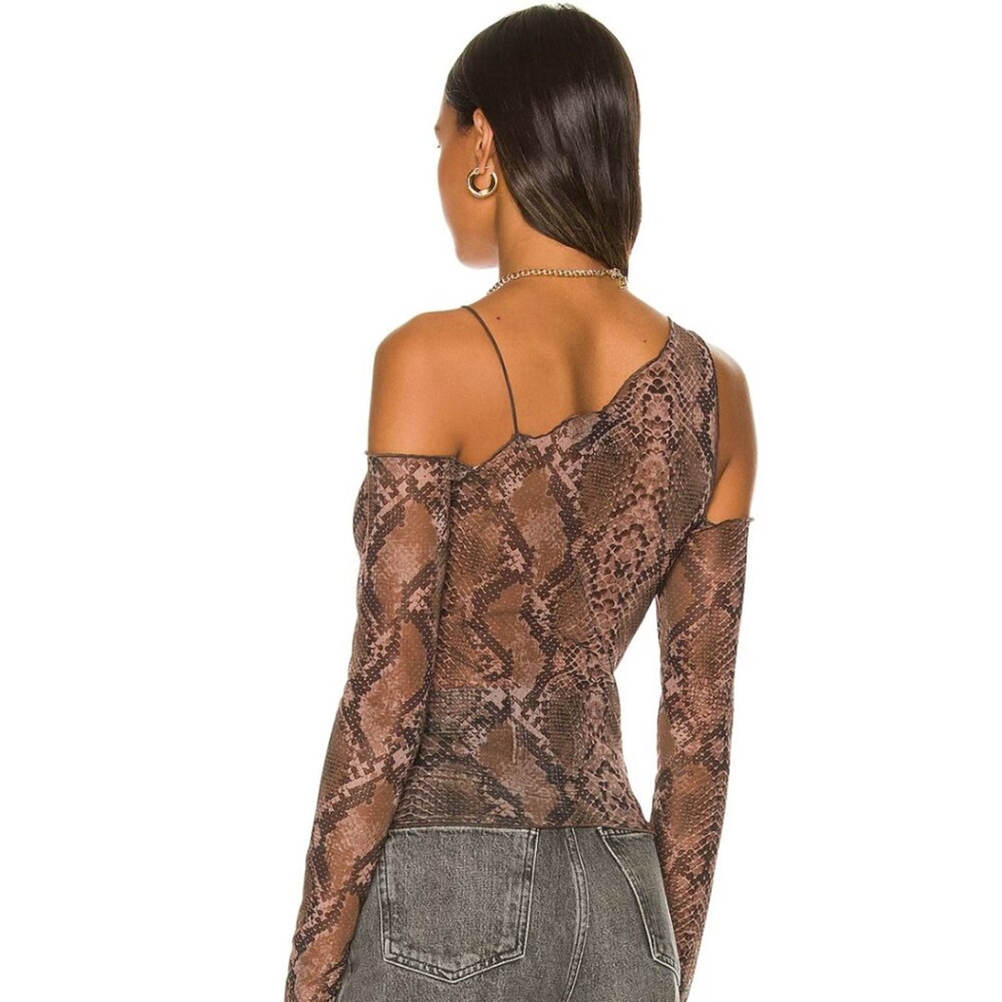 Revolve H:ours Zarayah Top in Acid Snake NWT Size Small