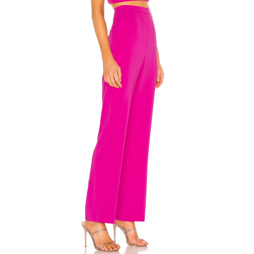 NBD Topaz Bandeau Top & Pants 2 piece Set in Magenta NWT Size Small