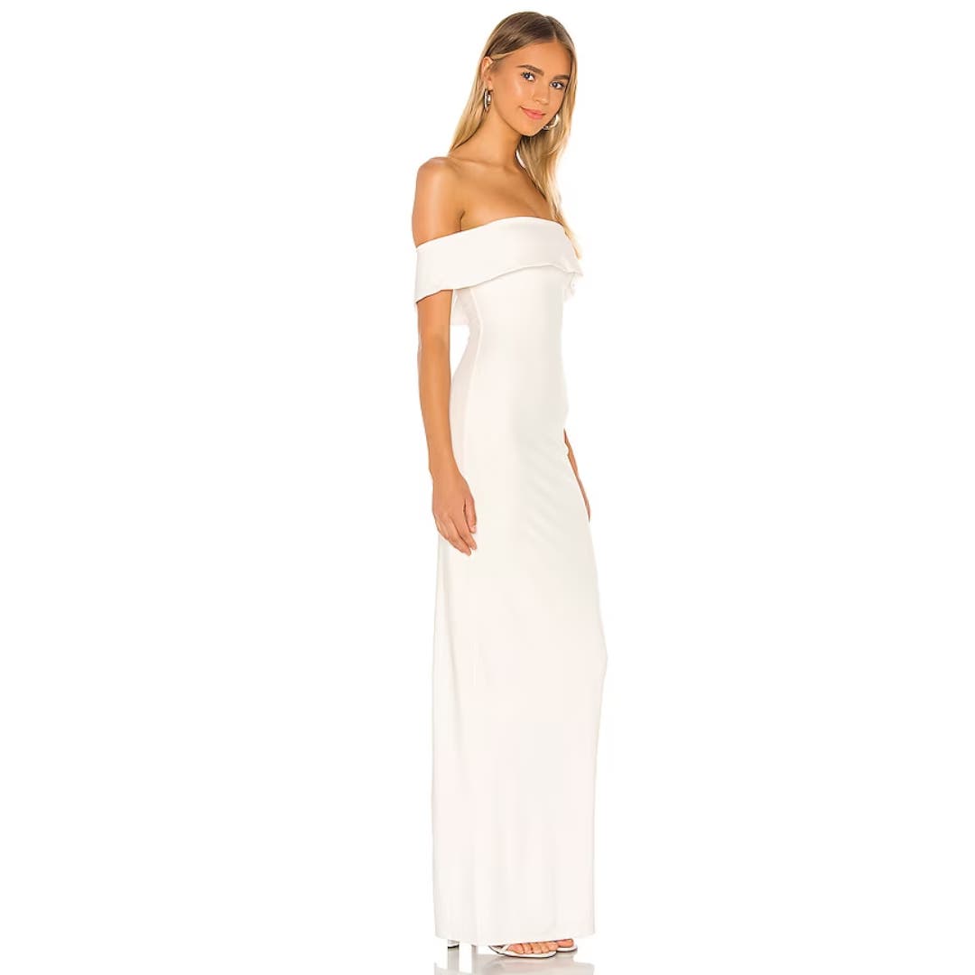 Lovers + Friends Galleria Gown in White NWT Size Small