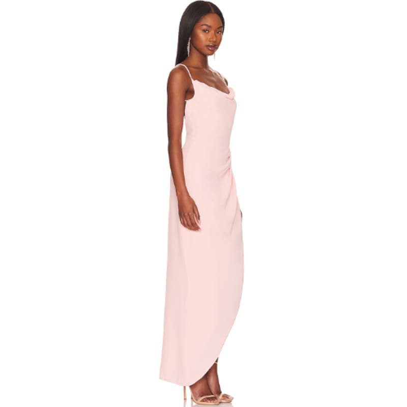 MORE TO COME Catalina Wrap Maxi Dress in Blush NWT Size XXS