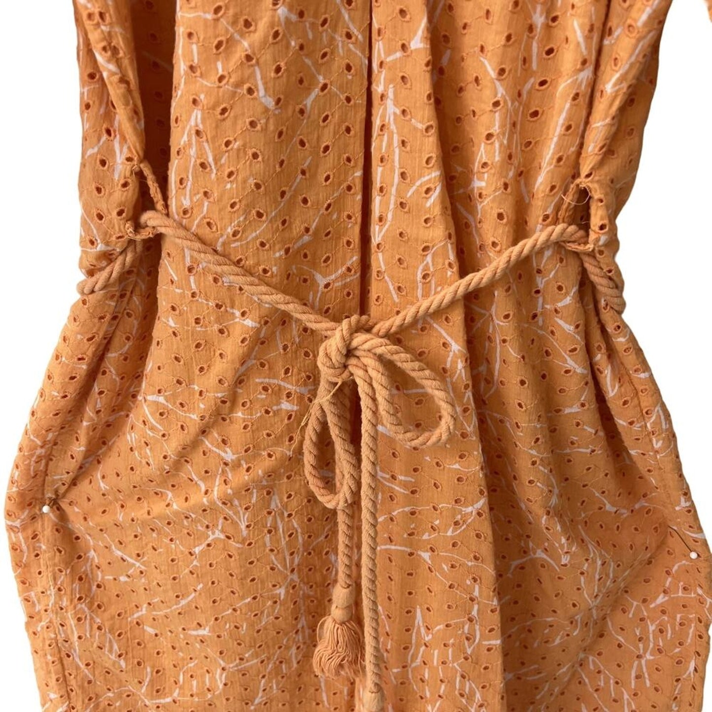 Joie Tillman Mini Cotton Dress - Botanical - Orange - M