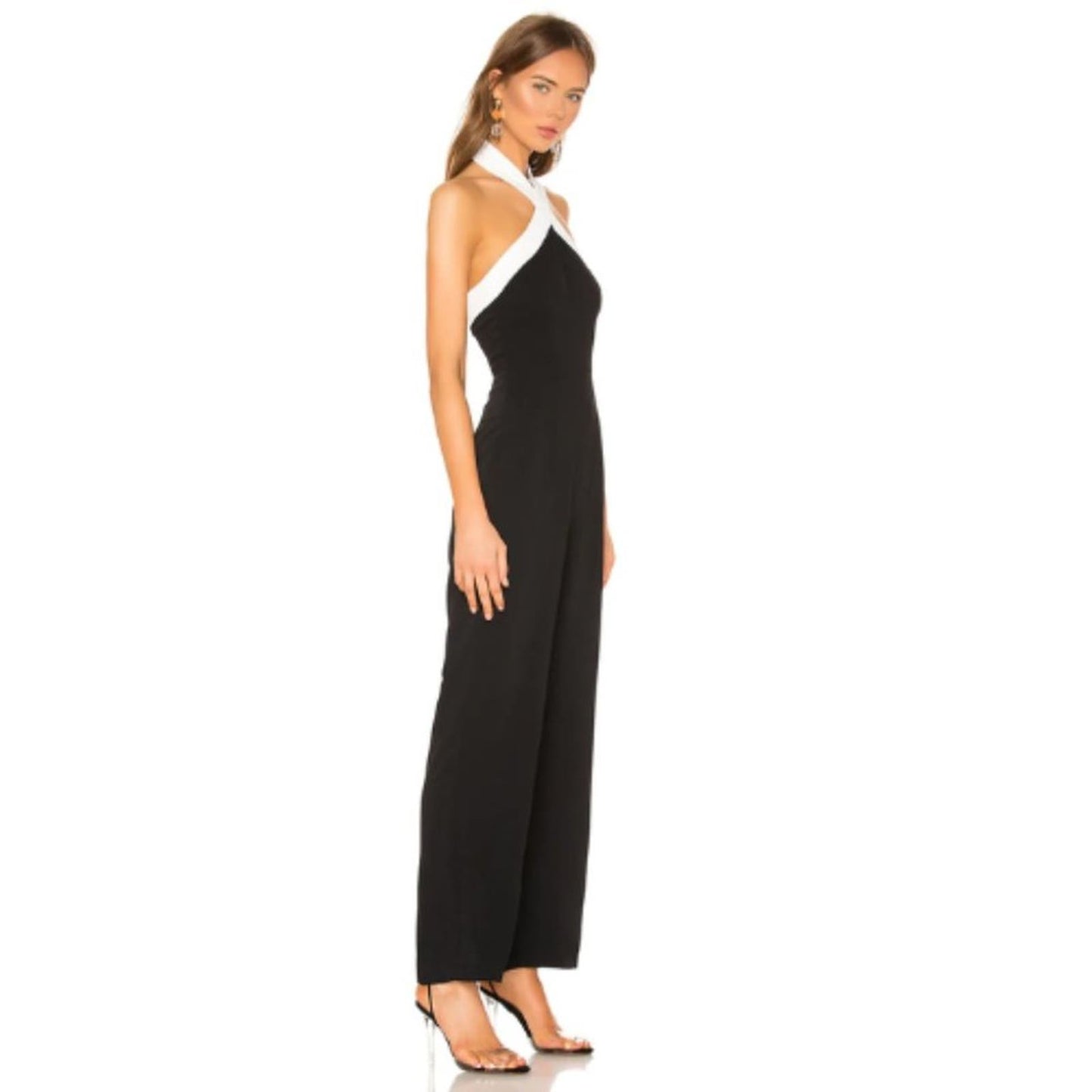 Superdown Laurien Cross Front Jumpsuit in Black NWT Small