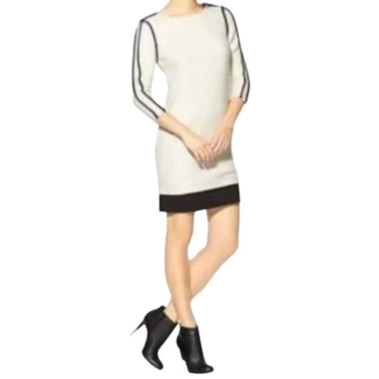 Wells Grace Ivory Chanel Cut Sheath Dress NWT Size Medium