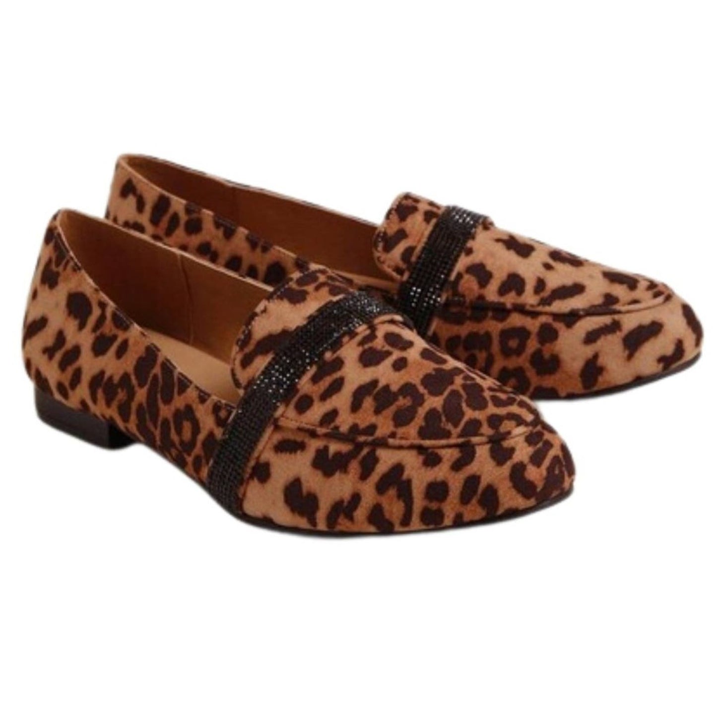 Torrid Faux Suede Leopard Loafers EUC Size 10 WW