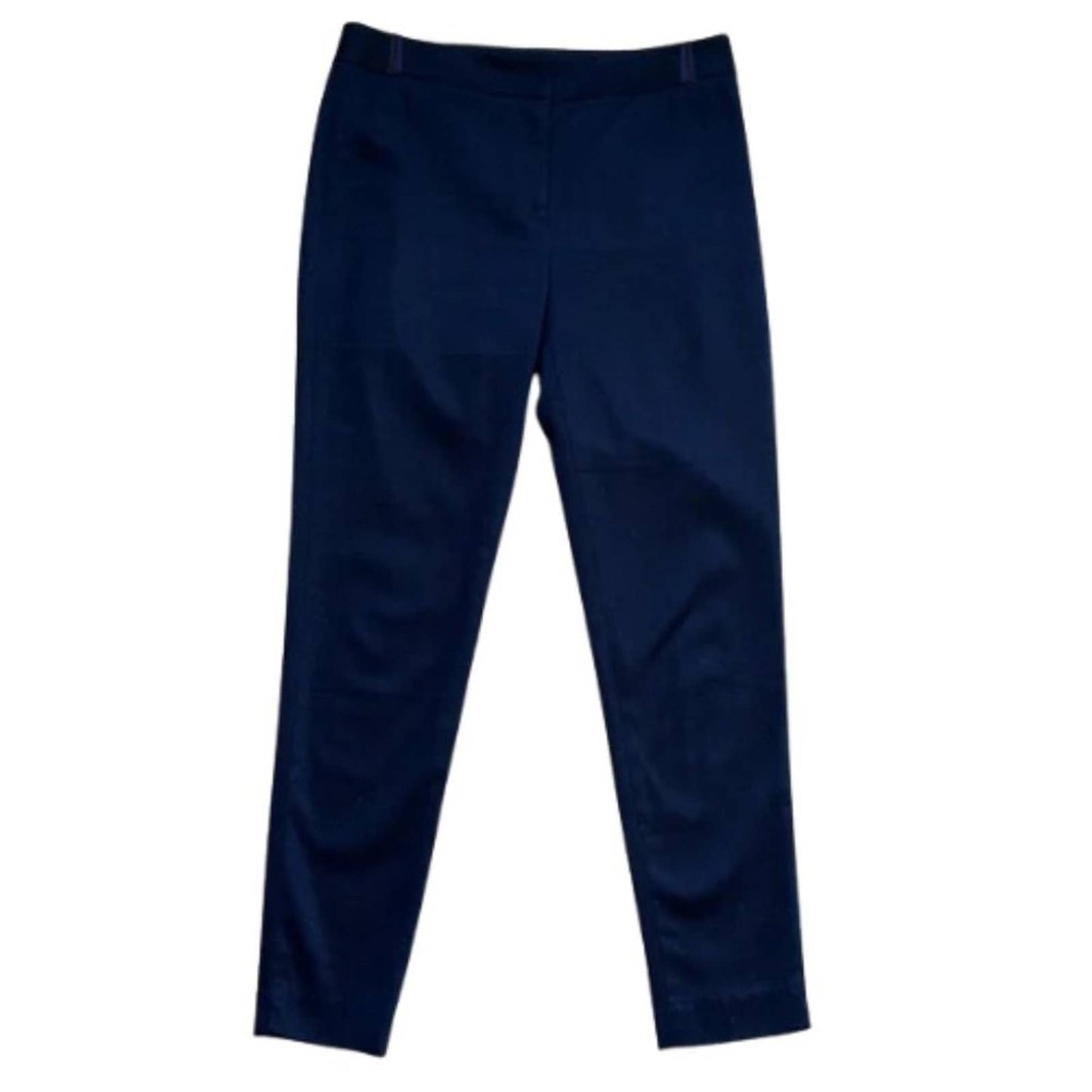 J. Mclaughlin Vintage Wash Navy Blue Cigarette Pants EUC Size 4