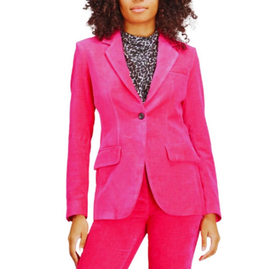 Callas Milano James Jacket Velvet Pink Blazer Size Italy 40 US 4