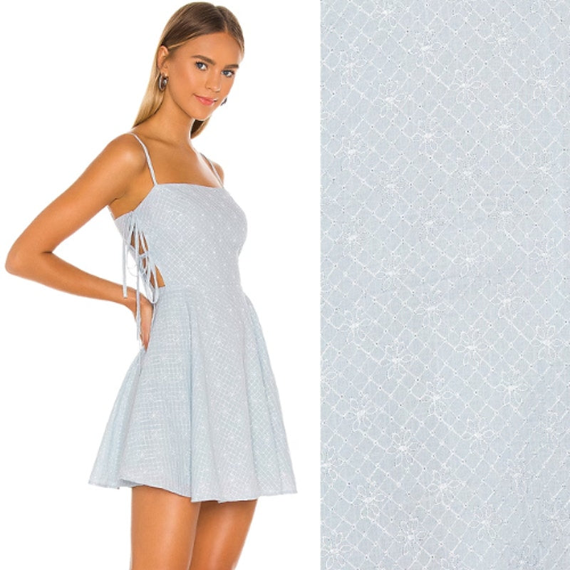 Lovers and Friends Cassie Mini Dress in Baby Blue NWOT Size Large