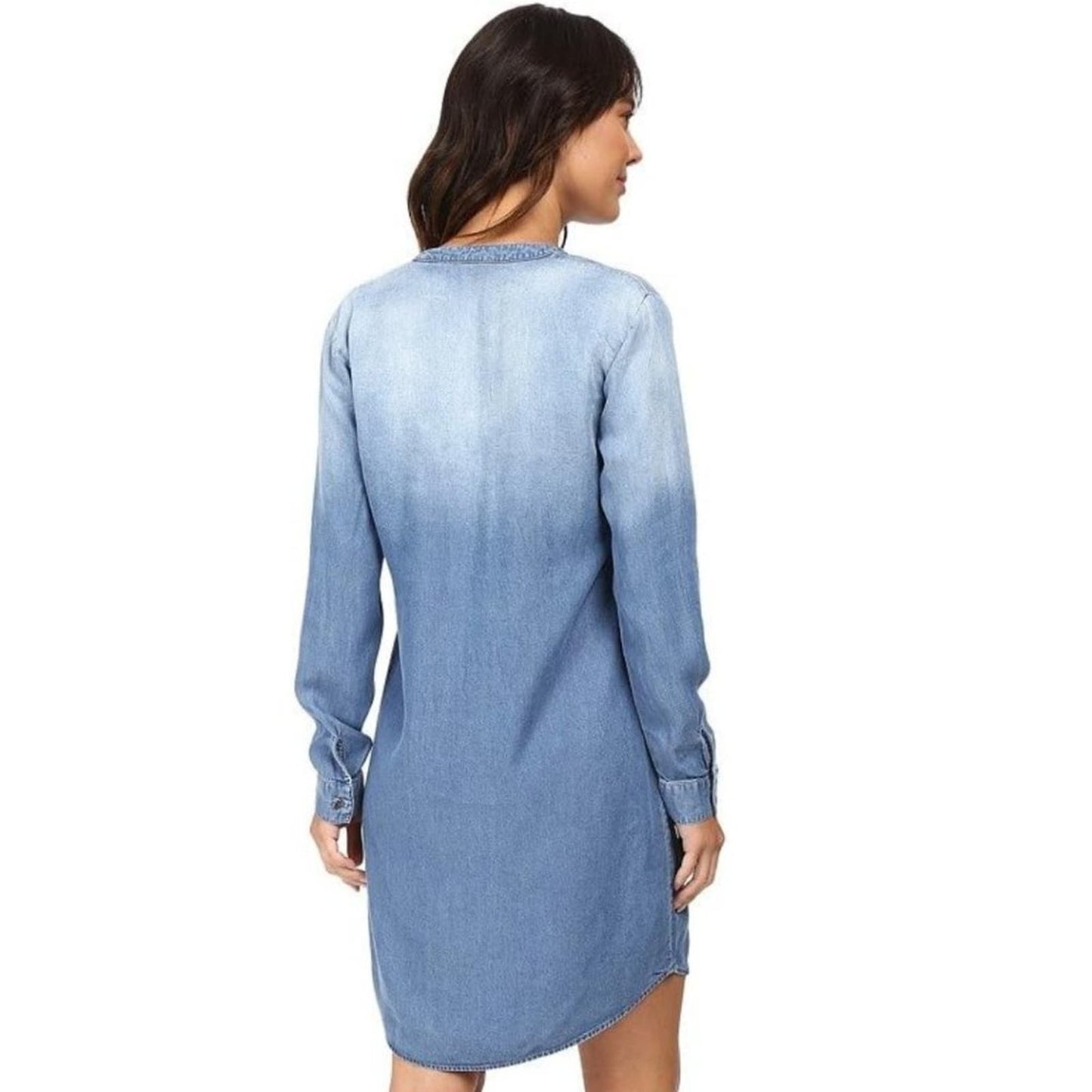 Splendid Adelise Lace-up Chambray Blue Shirt Dress Shirtdress NWT Size S…