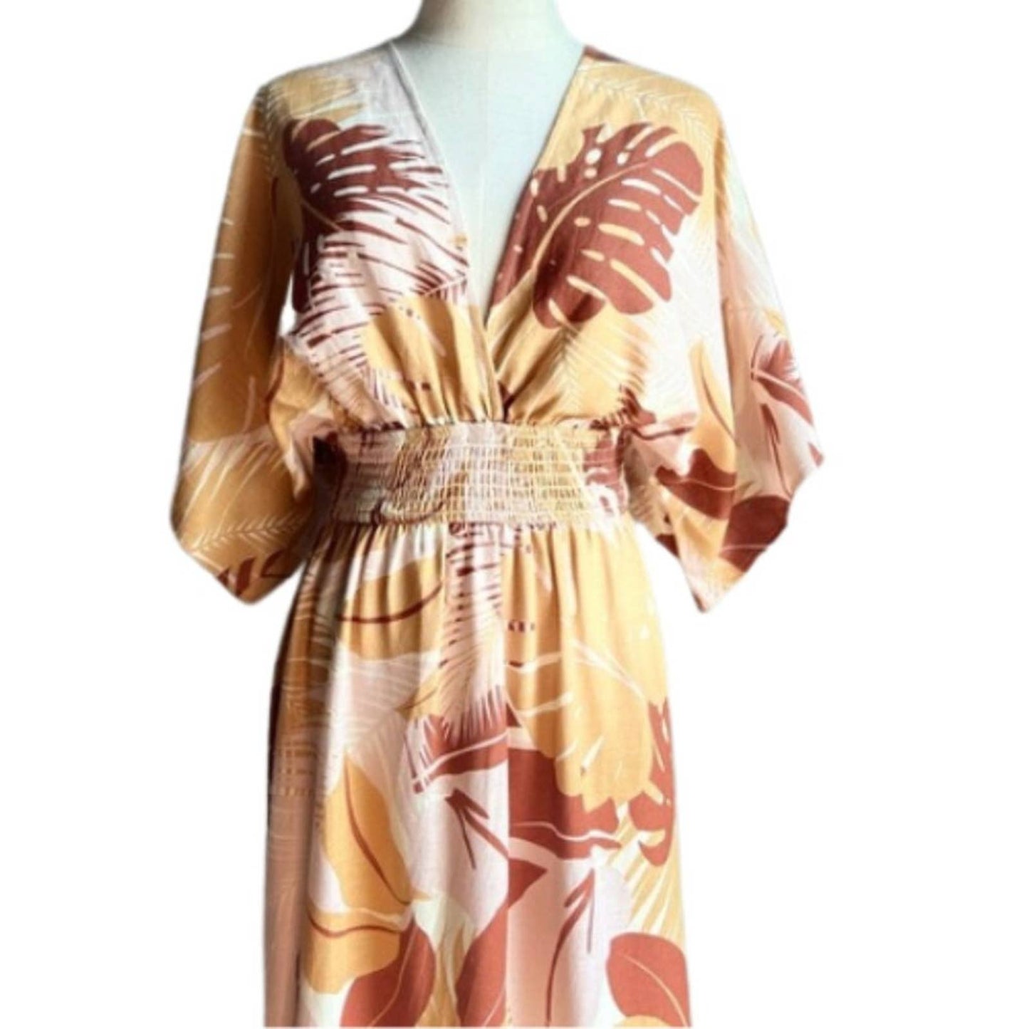 L*Space Sungazer Maxi Dress in Tropical Bronze NWT Size Small