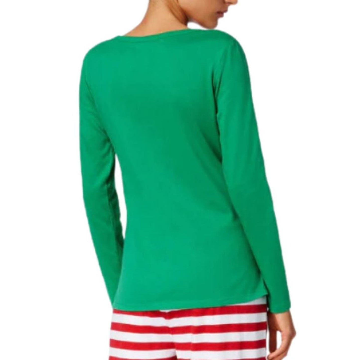 Macy’s "Family PJ's" Women's"Stop Elfing Around" Christmas Top NWT Size M