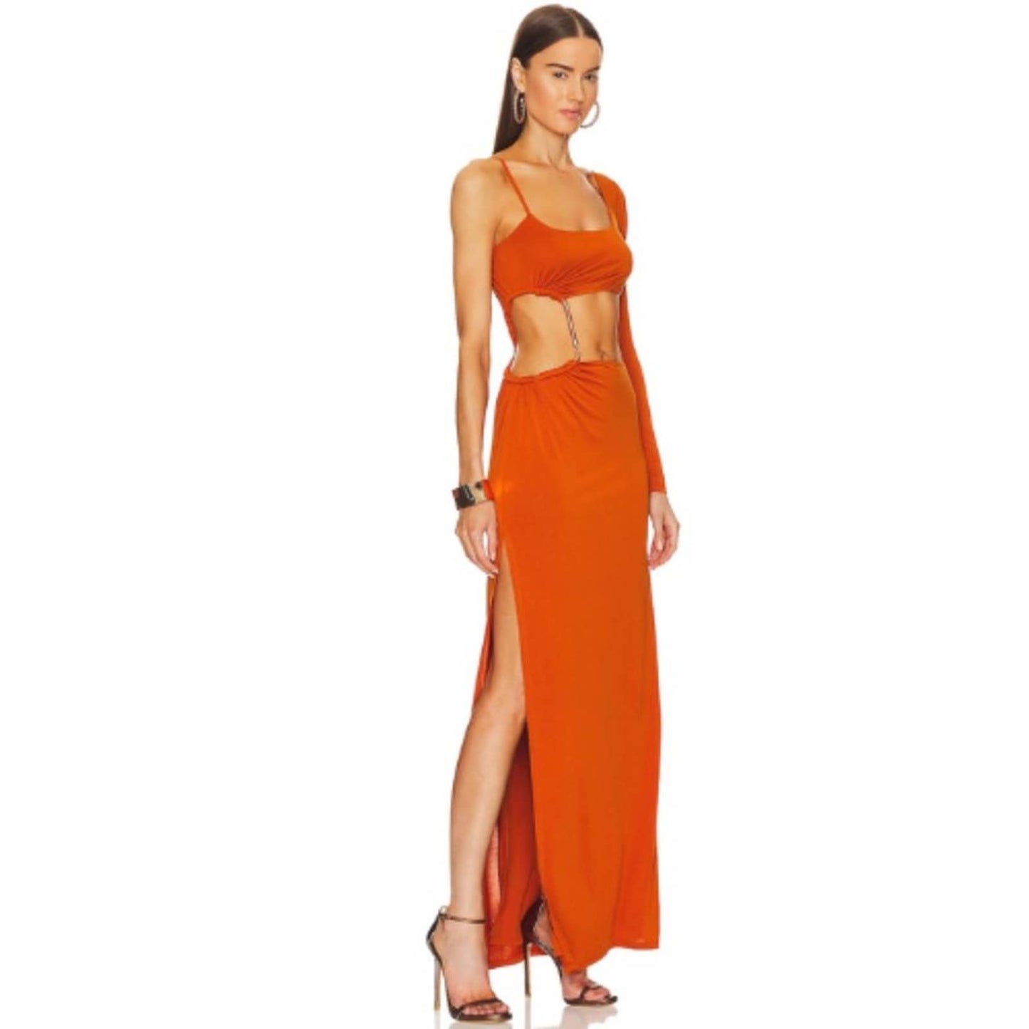 Camila Coelho x REVOLVE Jocelyn Maxi Dress in Rust NWT Size XL