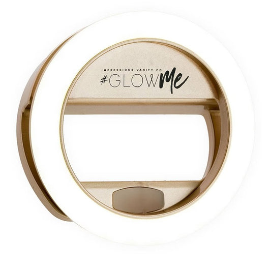 Impressions Vanity GlowMe 2.0 USB Rechargeable LED Selfie Ring Light Champagne