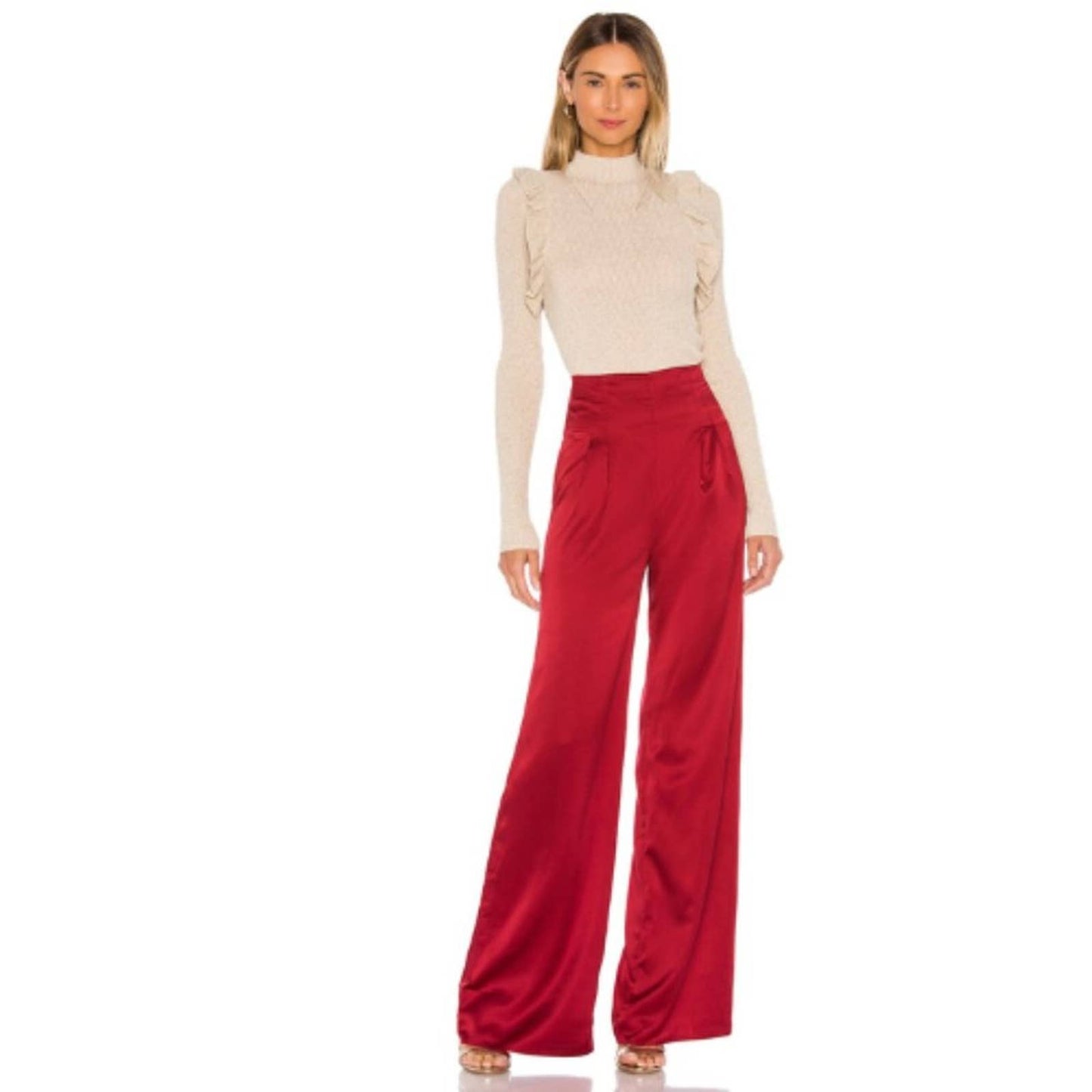 MAJORELLE Citrus Pant in Cranberry NWOT Size Small