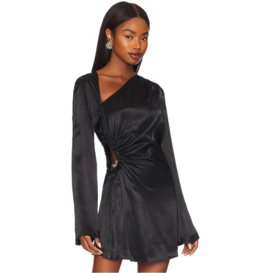 L'Academie Eira Mini Dress in Black NWT Size Large